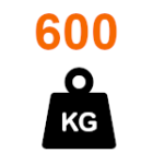 Težina vrata do 600 kg