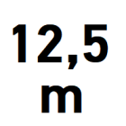 Širina prolaza do 12,5 m