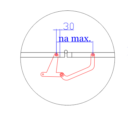 Montaža sklopivog mehanizma, 1. korak