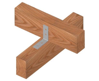 Primjer upotrebe statičkog kutnika s rupama bez ojačanja, pravilnog 40 mm