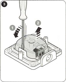 2. Prema strelicama na slici izvucite elektroniku 2. Prema strelicama na slici izvucite elektroniku