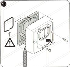 12. Postavite poklopac na fotoćeliju i pričvrstite ga vijcima. Ne zaboravite na izolacijsku gumicu 12. Postavite poklopac na fotoćeliju i pričvrstite ga vijcima. Ne zaboravite na izolacijsku gumicu