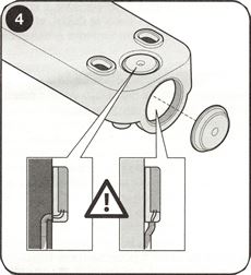 4. Probijte potreban otvor za kabel