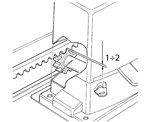 Ostavite zazor od 1-2mm između zupčaste letve i pogonskog zupčanika