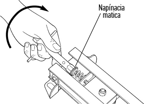 2. Potpuno odvrnite zateznu maticu: