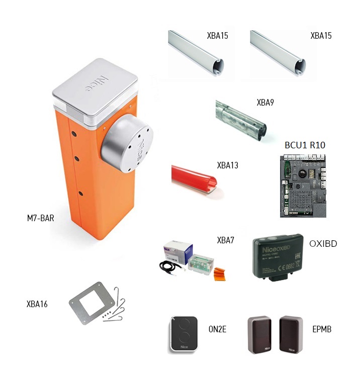 Komplet rampe NICE M-Bar M7BAR s rukom duljine 6 m i priborom