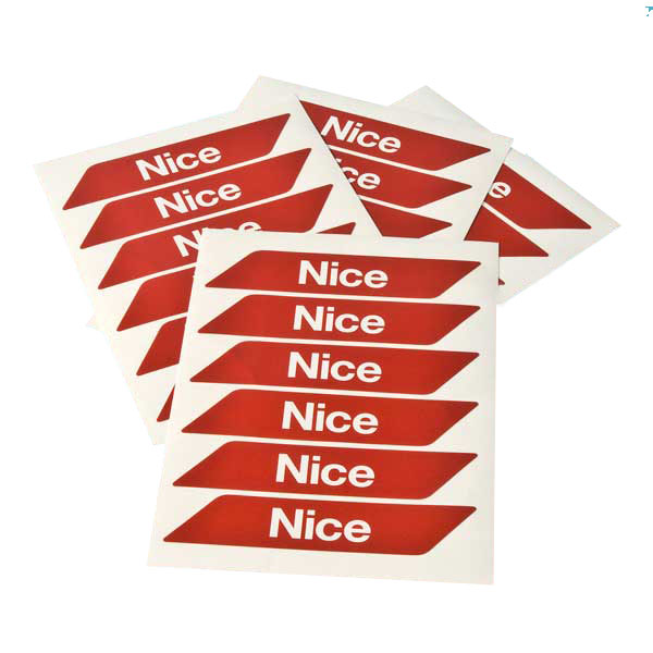 NICE WA10 – komplet od 24 crvene reflektirajuće naljepnice