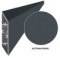 Aluminijska lamela za ogradu 108x16 mm, oblik paralelograma, antracit RAL7016 s teksturom, 2 m