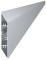 Aluminijska ogradašna lamela 108x16 mm, oblik paralelograma, 6 m
