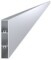 Aluminijska lamela za ogradu 80x16 mm, pravokutna, bez površinske obrade, 2 m