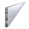 Aluminijska lamela za ogradu 100x16 mm, pravokutna, bez površinske obrade, 2 m