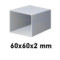 Pocinčani kvadratni profil 60x60x2 mm, 6 m